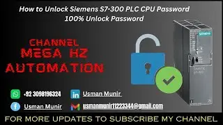Siemens S7 300 PLC CPU Upload Password Unlock |100% Unlock CPU | 