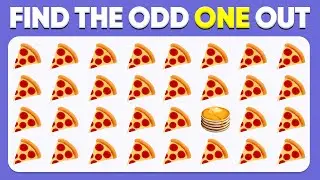 Find the ODD One Out - Food Edition 🍔🍟🍦 | Emoji Quiz | Easy, Medium, Hard