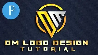 OM logo design video tutorial#letter logo design