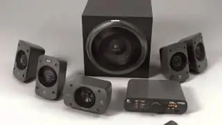 3D Model Logitech Surround Sound Speakers Z906 at 3DExport.com