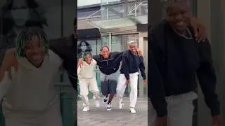 Demzy Baye , Endurancegrand and Lisa Quama dancing in the streets of London