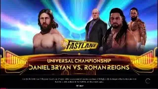 Roman Reigns vs Daniel Bryan for Universal Championship