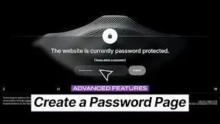 Create a Password Page