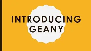 [Intro] Geany IDE, text editor for Linux 