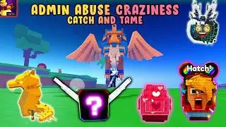 Catch and Tame Admin Abuse Went Crazy FREE Eggs, Lucky Blocks, Potions & OP Pets?! #roblox