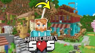Building my FIRST SHOP and Big Base Expansion on Minecraft SOS Hardcore SMP