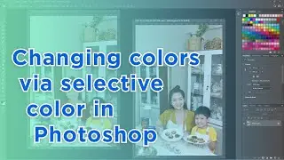 Changing colors via selective color in Photoshop