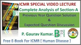 ICMR JRF Special Video, Previous Year Question Solution, Expected Question Analysis
