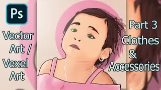 How to make art with Pen Tool | Photoshop Tutorial - Part 3 Clothes and Accessories