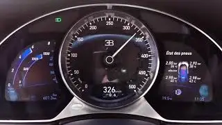 BUGATTI chiron de cero ha 500 KM H