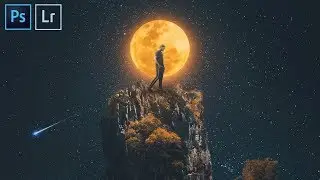 Surreal Moon Photo Manipulation | Photoshop Speed Art Video | Pixeleyes