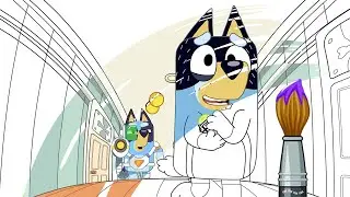 Colouring | Bluey and Bando's Ball Blast! | Colouring Fun from the Newest Season | Part 2