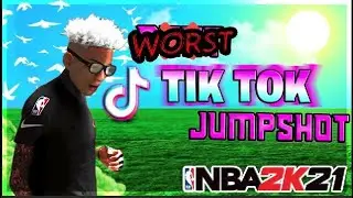 THE WORST TIK TOK JUMPSHOT I'VE EVER USED!!!! (NBA2K1 FUNNY MOMENTS) 😂😂