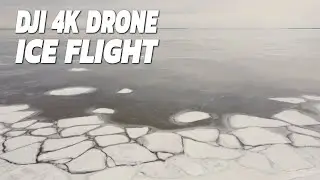 Drone Ice Flight Stock Footage