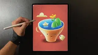 Tea Cup ☕️ Illustration in Procreate