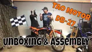 Tao Tao DB27 125cc Assembly / Initial Review & First Impressions #taomotor #taotao #dirtbike #125cc