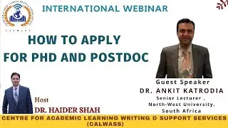 HOW TO APPLY  FOR PHD AND POSTDOC