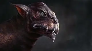 Creature Design - Photoshop Speedpaint - Monster Head