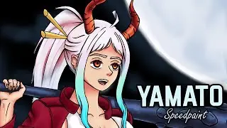 🔥Drawing Yamato from One Piece [Photoshop Speedpaint] 🔥