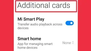 Fix Additional Card Features Not Showing Problem Solve in Redmi Xiaomi Phones
