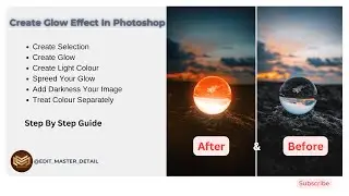 how to create glow effect in photoshop | step by step