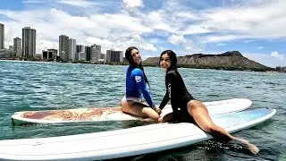 Surfing Waikiki Beach @Mid-Pops-Surfbreak
