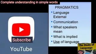 Pragmatics # Complete understanding in simple words#