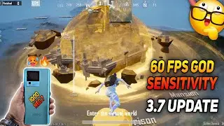 60 FPS GOD SENSITIVITY 3.7 UPDATE BGMI | ZERO RECOIL SENSITIVITY CODE ALL DIVICE 💯