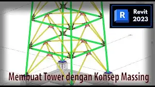 MEMBUAT TOWER TRUSS (part 2) - Revit 2023