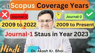 How to confirm journal is presently indexed in Scopus or not? || Scopus Coverage || Hindi || 2024