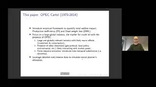 The Welfare Impact of Market Power: The OPEC Cartel