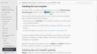 PhpStormでlessファイルの監視/コンパイルなどの有効化と設定