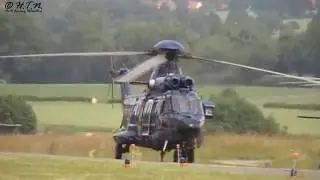 ETHB Bückeburg Heeresflieger , Bundespolizei Verband´s Take Off mit Überflug