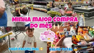 DIA DE COMPRAS DO MÊS/ MINHA MAIOR COMPRA DO MÊS / VALOR TOTAL 🙌🏻🥹