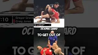 Octopus guard from bottom side control #bjj #jiujitsu