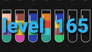 solve and solution water color sort game level 165
