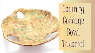 Statement Mixed Media Polymer Clay Bowl Tutorial | Thanksgiving Bowl Tutorial