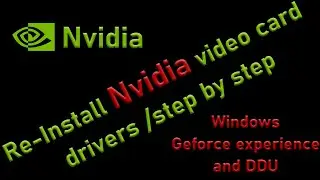 Fix video card driver issues re-install Nvidia drivers
