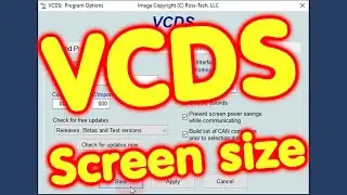 VCDS - Screen size