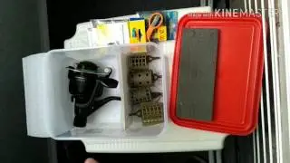 Контейнер для рыболовной катушки и фидерных кормушек