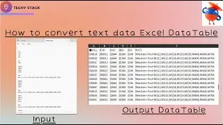 Uipath: convert text file data to Excel with uiptah DataTable 