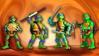 Удачная покупка на Aliexpress! Комплект игрушек черепашки-ниндзя.