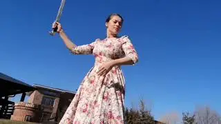 Фланкировка шашкой и рубка шашкой. Cossack sword dance Flanking