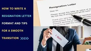 how to write resignation letter || resignation letter format || Learn to write resignation letter✅✅