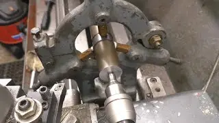 Lathe Tutorial P12  Fixed Steady . Simple Set Up