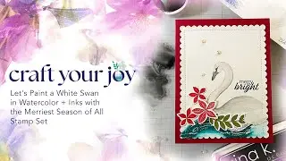 Live Replay: Let's Paint a White Swan in Watercolor + Inks with New Gina K and Tonic Watercolors