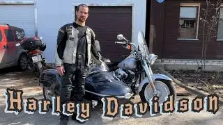 установка коляски на HARLEY DAVIDSON