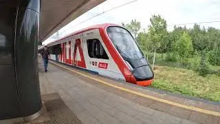 Вид из окна электрички. Москва. МЦД. Волоколамская - Дмитровская.