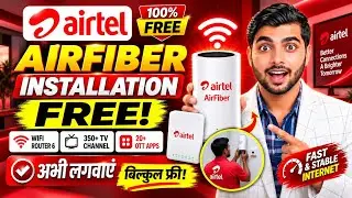 Airtel AirFiber Kaise Lagwaye | Airtel AirFiber Installation | Airtel Airfiber Plans, Review & Price