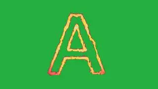 Burning Word Art A VFX Effect, Greenscreen WordArt,